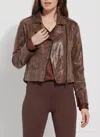 Lyssé Liana Detachable Collar Jacket In Brown