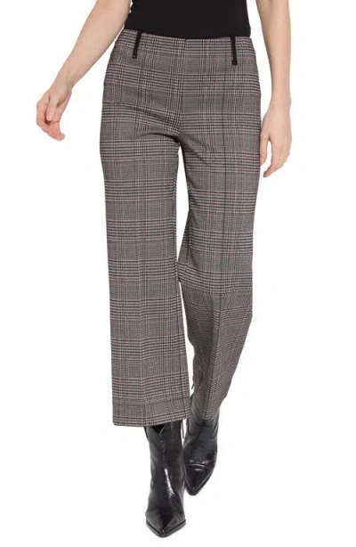 Lyssé Livia Wide Leg Crop Pant In Boston Plaid In Multi