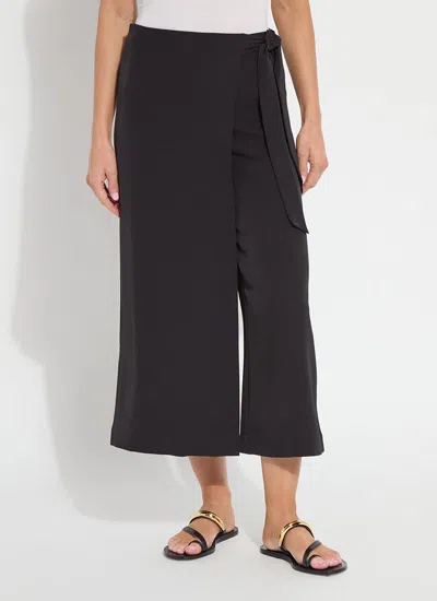 Lyssé Lolanda Wrap Trouser (25" Inseam) In Black