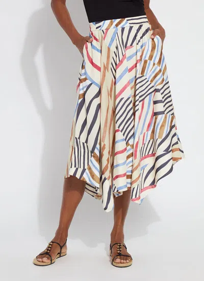 LYSSÉ LORENZA MIDI HANDKERCHIEF SKIRT