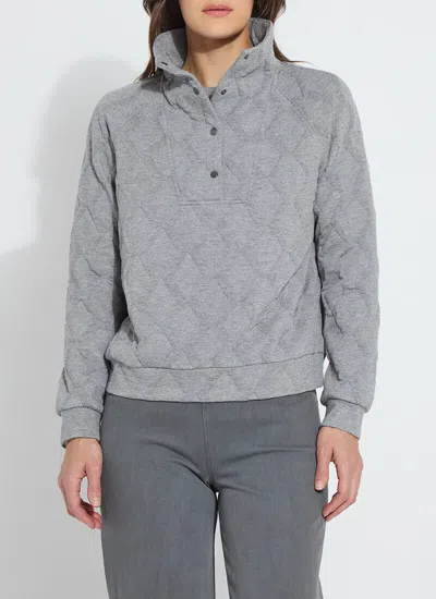 LYSSÉ LORETTA QUILTED PULLOVER