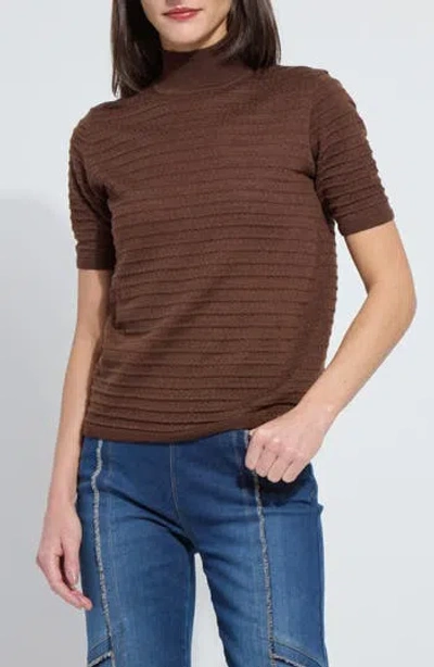 Lyssé Lysse Lottie Mock Neck Short Sleeve Sweater