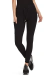 Lyssé Julia Stretch Crepe Cuffed Jogger In Black In Black