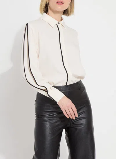 Lyssé Luna Blouse (plus Size) In Gray