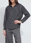 Lyssé Lunette St Chambray Shirt Curvy In Black