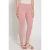 Lyssé Lynette Tulip Hem Denim W Pocket In Pinkclay