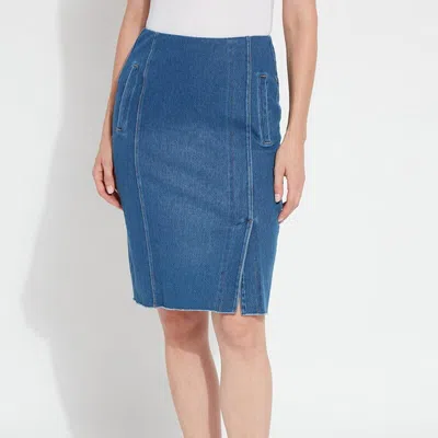 Lyssé Lyrica Denim Skirt In Midwash