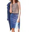 Lyssé Lyrica Denim Skirt In Mid Wash In Blue