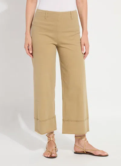 Lyssé Margo Hi Waist Wide Crop Denim (26" Inseam) In Neutral