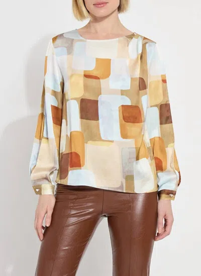 LYSSÉ MARIE BLOUSE IN ORGANIC BLOCKS
