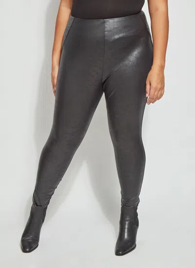 Lyssé Matilda Foil Legging Curvy In Black