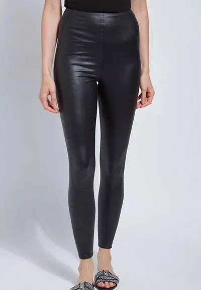 Lyssé Matilda Foil Leggings In Black
