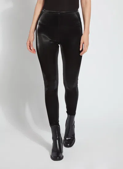 Lyssé Matilda Patent Foil Legging (28" Inseam) In Black