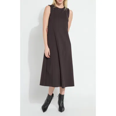 Lyssé Lysse Maurelle Neoprene Seamed Dress In Brown