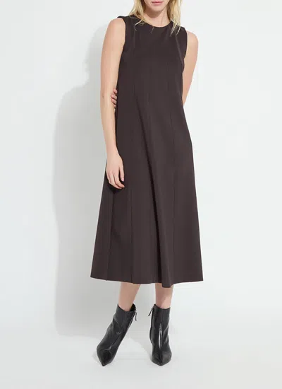 Lyssé Maurelle Neoprene Seamed Dress In Double Espresso