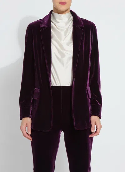 Lyssé Mercer Stretch Velvet Blazer