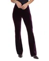 Lyssé Mercer St Velvet Flare Trouser In Royalty In Black