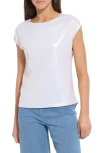 Lyssé Lyssentials Metallic Jersey Top In White