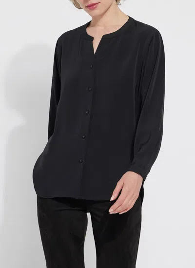 Lyssé Mia Stretch Woven Top In Black