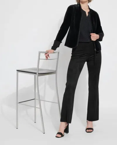 Lyssé Mia Stretch Woven Top In Black