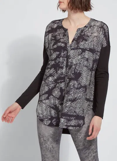 Lyssé Millie Top In Broken Chevron In Multi
