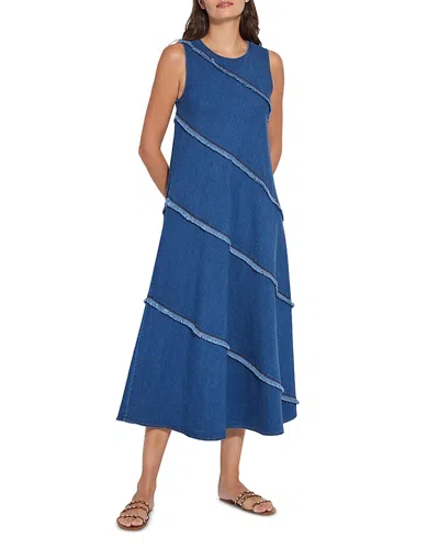 Lyssé Mirabella Denim Fringe Midi Dress