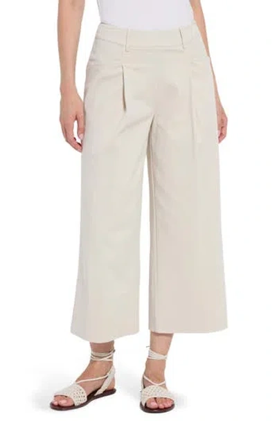 Lyssé Lysse Mirabelle Pleated Crop Palazzo Pants In Neutral