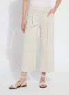 Lyssé Mirabelle Pleated Wide Palazzo (25" Inseam) In Brown