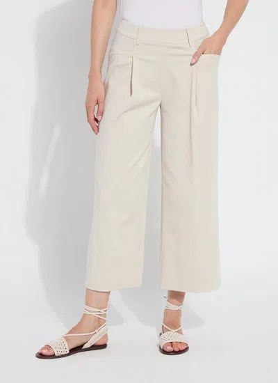 Lyssé Mirabelle Pleated Wide Palazzo (25" Inseam) In Brown