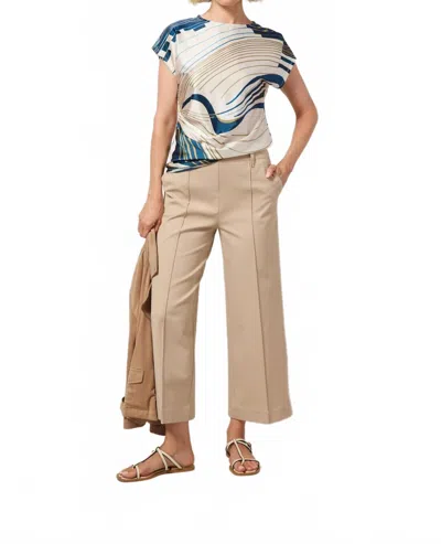 Lyssé Miranda Straight Leg Trousers In Khaki In Brown