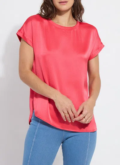 Lyssé Miri Cap Sleeve Top In Pink