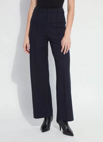 Lyssé Nadia Zip Front Ponte Trouser In Blue