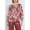 Lyssé Lysse Naila Raglan Sleeve Top In Burgundy