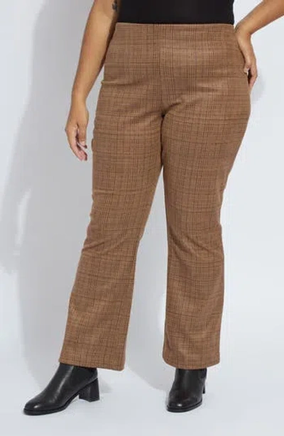 Lyssé Lysse Neoprene Baby Bootcut Pants In Brown