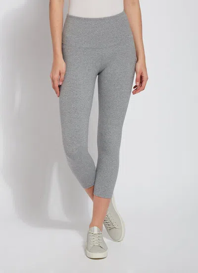 Lyssé New York Cropped Classic Cotton Legging (21.5" Inseam) In Blue