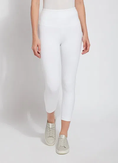 Lyssé New York Cropped Classic Cotton Legging (21.5" Inseam) In White