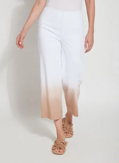 Lyssé New York Cropped Ombre Wide Leg In White