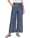 Lyssé New York Delilah Woven Wide Leg Pant In Blue