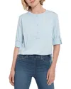 Lyssé New York Halo Detail Top In Blue