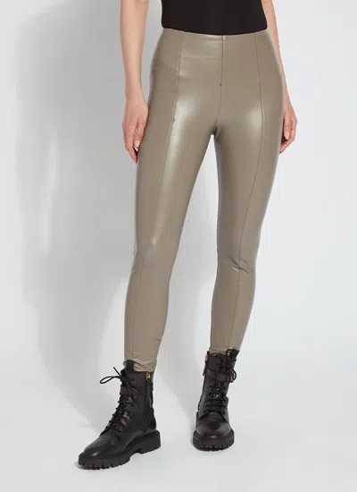 Lyssé New York Hi Waist Vegan Leather Legging In Gold