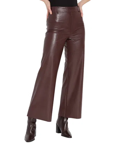 Lyssé New York Lysse New York Hi Waist Vegan Leather Wide Leg In Purple