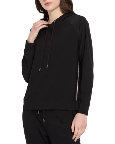 Lyssé New York Julia Stretch Crepe Hoodie In Black
