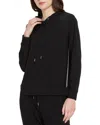 Lyssé New York Julia Stretch Crepe Hoodie In Black