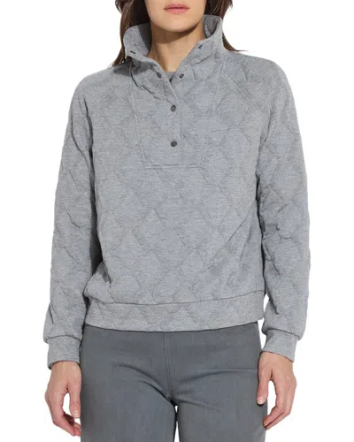 Lyssé New York Lysse New York Loretta Quilted Pullover In Gray