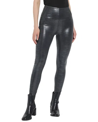 Lyssé New York Patterned Matilda Foil Legging In Black