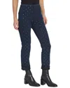 Lyssé New York Lysse New York Studded Boyfriend Denim Curvy Jean In Blue