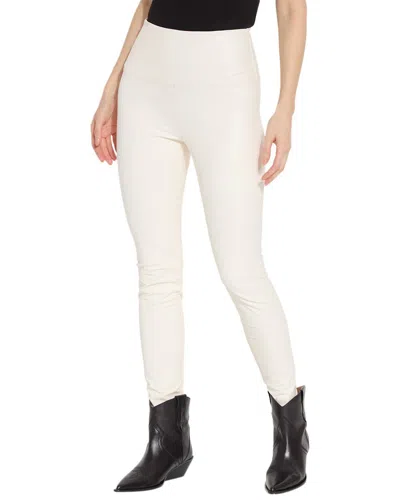 Lyssé New York Textured Leather Legging In White