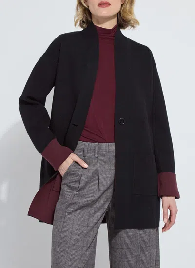 LYSSÉ NICOLETTE DOUBLE FACE KNIT CARDIGAN
