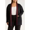 Lyssé Lysse Nicolette Double Knit Cardigan In Black