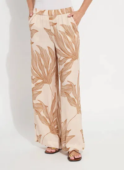 Lyssé Nilza Pajama Wide Leg Pants In Sol De Sal In Neutral